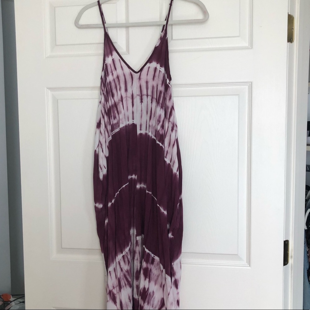 Purple/White Tie-dye Dress
